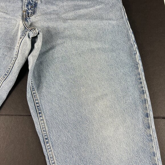 Y2K Levi's Jeans Men's 38x29* 560 Loose Tapered Light Blue Faded Denim Tag 38x30 - Picture 2 of 16